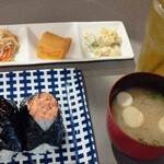 ふたご申 - こむすびとみそ汁セット