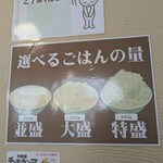 中毒飯 チョモランマ - 選べるご飯の量