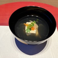 近江懐石 清元 - 筍立鳥帽子貝真蒸