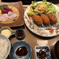 割烹本山サカナ - 大粒カキフライ膳