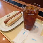ドトールコーヒーショップ - ジャーマンドッグ＆アイスティーM