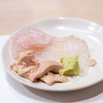 うを徳 - 2025.3 淡路産2.7kgサイズ星鰈お造り（肝と縁側付き）