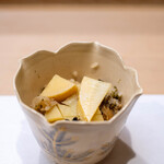 うを徳 - 2025.3 おこわ（青森産エビアワビ、奈良産花山椒、静岡産筍）