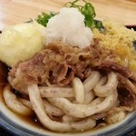 うどん 讃く - ぶっかけ冷や＋肉＋卵天ぷら