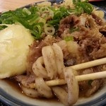 うどん 讃く - ぶっかけ冷や＋肉＋卵天ぷら