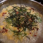 もつ鍋 えびす - 〆の雑炊