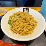 超純水採麺 天国屋 - 具材とスープと麺を良く混ぜて、①まぜ麺風にいただきます