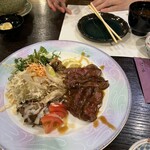 KKR 平湯たから荘 - 別注の飛騨牛ローストサラダ　1800円