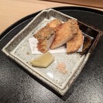 神田錦町 鮨たか晴 - アブラボウズのフライ