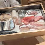 神田錦町 鮨たか晴 - 当日のネタ