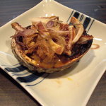 松もと - 腑腸入りの特製味噌と良く絡めて