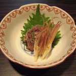 松もと - 鯵のなめろう。