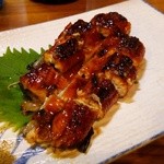 居酒屋 兀突骨 - 鰻の蒲焼き　山椒、わさび塩で
