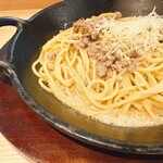 てっぱんのスパゲッティ - 茹でて焼く。
