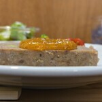 キッチン ブルー グローブ - 横から、ソースはジュレ状