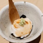 鮨　いの - （長浜）フグの白子 炭焼き 赤シャリ