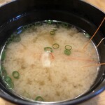 いけ勘 - 甘エビのアタマの味噌汁