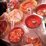 漁港食堂 - 刺し身　ズワイガニ爪も