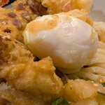 うどん 兎麦 - 半熟玉子天ぷら