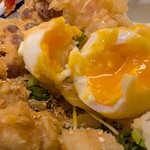 うどん 兎麦 - 半熟玉子天ぷら