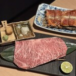 和牛A5雌牛と熟成牛舌 肉屋いちゆく - 