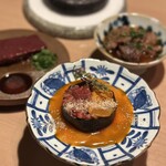 和牛A5雌牛と熟成牛舌 肉屋いちゆく - 