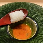 酉囃子 - つくねの月見に一文字ご飯