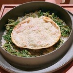 炎水 - 名残りのズワイ蟹を混ぜご飯でいただきました