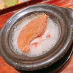 炎水 - フカヒレの唐揚げとズワイ蟹ご飯