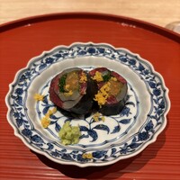 肉屋 田中 - 神戸48ヶ月、河豚、唐墨海苔巻き