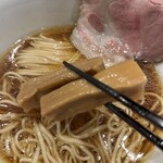 めん 呼白 - ☑️醤油らぁ麺¥1.100
      ☑️お肉ご飯¥450