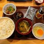 すき家 - 牛たまかけ朝食