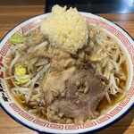 ラーメン☆ビリー PLUS 仙台駅前店 - 『ラーメン(アブラあり・ヤサイ多め・ニンニク多め)』
