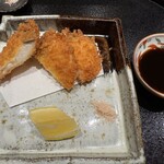 神田錦町 鮨たか晴 - アブラボウズフライ ※ふわふわの食感に脂身に由来する旨み