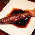 日本酒スタンド 酛 - 稚鮎の実山椒煮