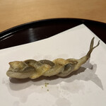 天ぷら 京星 - 鮎の三つ編み