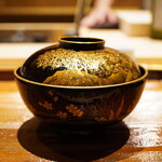 炎水 - 素晴らしいお椀は江戸期の桜椀。