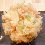讃岐うどん酒場 川金 - かき揚げ