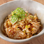 ミノ辛ネギ和え