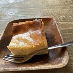 sakura cafe - 手作りヨーグルトチーズケーキのアップ