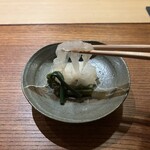 明寂 - 穴子のとも和え　穴子とのれそれ