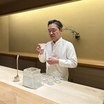 明寂 - 宮津湾の海水　まずは、これをそのまま飲みます。
