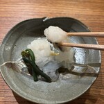 明寂 - 穴子の酢味噌和え　と　のれそれ