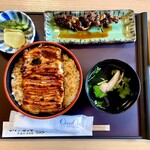 せきぐち - 料理写真:うな丼　肝焼き　肝すい