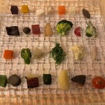 銀座 シェ・トモ - 山梨県産無農薬野菜達28種の盛り合わせ