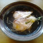 僧伽小野 一秀庵 - 強肴：鯛柚子しゃぶ（水菜・春菊・白菜・白ネギ）