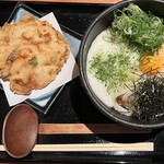 雅楽 - ぶっかけとろろうどん、かき揚げ