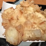 雅楽 - 玉ねぎと海老のかき揚げ300円