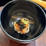 一心鮨 光洋 - 虎河豚の白子とキャビアのミニ丼