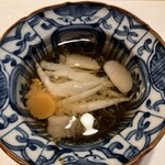 ひろ作 - 海蘊 白魚 小柱の生姜庵さんでーす。①